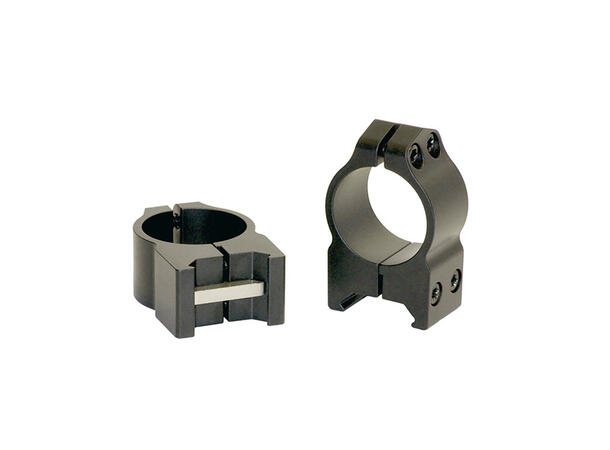 Warne Maxima Ring Fast 1" Sort/Matte Warne Ringmontasje for Weaver/Picatinny 